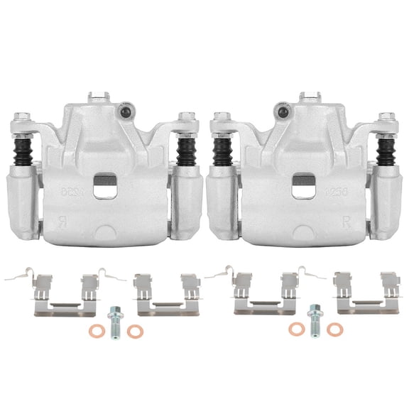 2PCS Front Driver & Passenger Side Disc Brake Calipers (w/Bracket) 1 Piston 2007-2012 for Nissan for Sentra 2.5L 2007-2013 for Nissan for Altima 2.5L