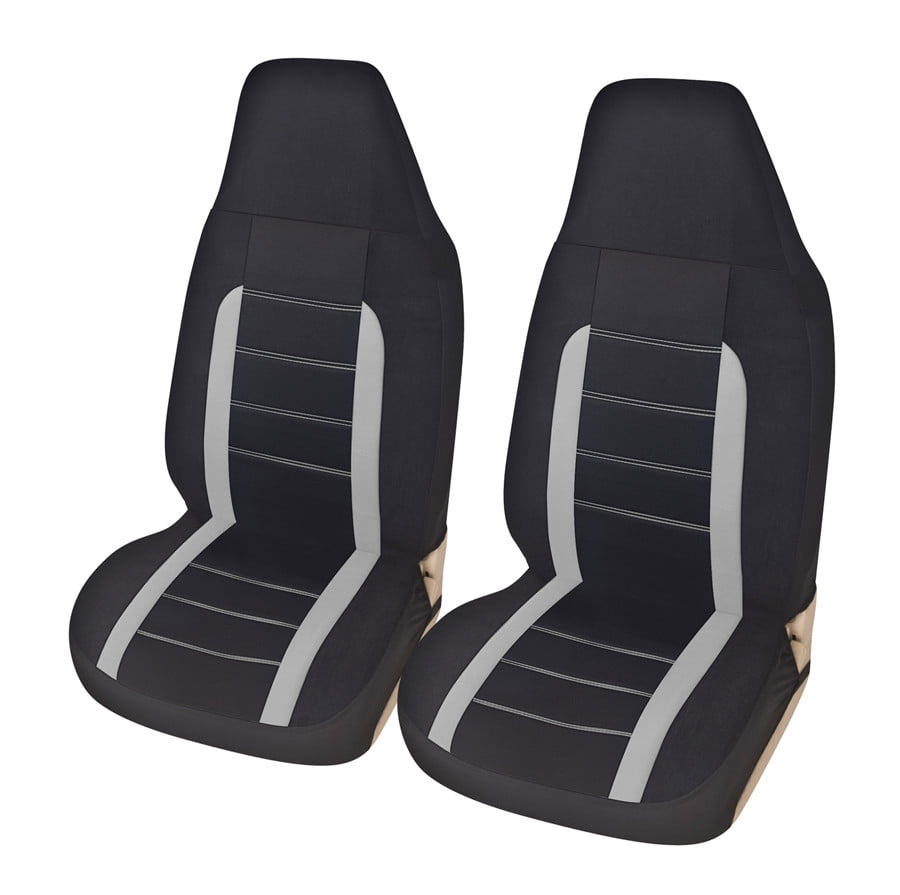 2PCS Front High Back Bucket Car Seat Cover Interior Car Seat Protector