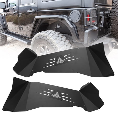 2PCS Front Inner Fender Liners For 2007-2018 Jeep Wrangler JK JKU Steel
