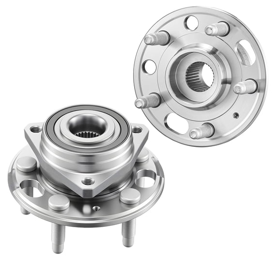 2PCS Front and Rear Wheel Bearing and Hub Assembly Set OEM 513288 Replacement for 2020 Chevy Impala LT Premier Sedan, 2017 Equinox LS SUV, Buick Regal, Cadillac XTS and Compatible Models