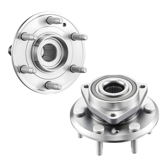 2-Pack Front Rear Wheel Bearing Hub Assembly OE 513277 Replacement for 2016-2017 Buick Enclave Chevy Traverse GMC Acadia Convenience Leather Premium SUV Models Heavy Duty Automotive Parts Set