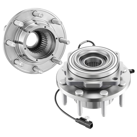 2PCS Front Wheel Bearing Hub Assembly Fit 2016 Ford F250 Super Duty Base King Ranch Lariat Platinum XL Crew Cab Pickup 4 Door OEM 515130 with ABS Sensor