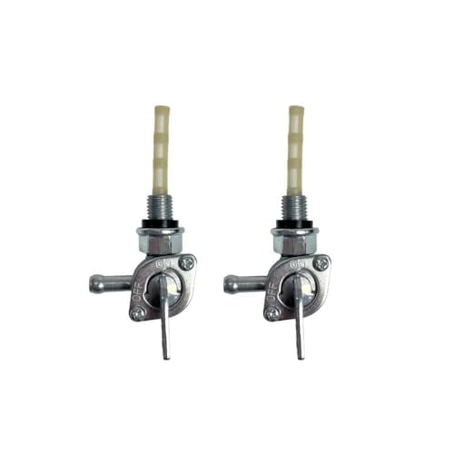 2PCS Fuel Tank Shut Off Valve for Briggs & Stratton 310574GS 193272GS 204743GS for 50cc 70cc 110cc 125cc Dirt Bike ATV for Honda EU1000i EU2000i EU3000i Generator M10 x 1.25mm Outlet Port 1/4"