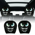 thumbnail image 1 of 2PCS Funny Cartoon Car Headrest Covers, Universal Cute and Funny Cartoon Eyes Headrest Covers, Car Seat Head Rest Protector for Auto Front Seat Rest Decoration, 1 of 6