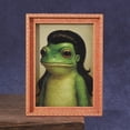 thumbnail image 1 of 2PCS Funny Frog with Wig Refrigerator Magnet-Vintage Style Oil Painting Art Magnet - Cute Bob Haircut Toad Decor for Fridge, Locker, Dishwasher & Whiteboard-Unique Meme Gag Gift for Coworkers&Friends, 1 of 7