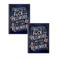 thumbnail image 1 of 2PCS-Funny Password Notebook - What The F**k My Password & Forgotten Stuff Journal - Alphabetical Tabs A-Z for Website, E-mail, Username, Password, Date of Last Password, 1 of 6