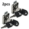 2PCS Furniture Drawer Lock Matching Key Drawer Lock Bolt Cam Lock