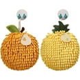 thumbnail image 1 of 2PCS Fuzzy Ball Hand Towel,Chenille Hand Towel,Cute Spherical Fruit Shape Hand Towel,Hand Drying Puff,Hand Towels with Hook Loop,Fun Decorative Hand Towels,Suitable for Bathroom, Kitchen, Hotel, 1 of 6