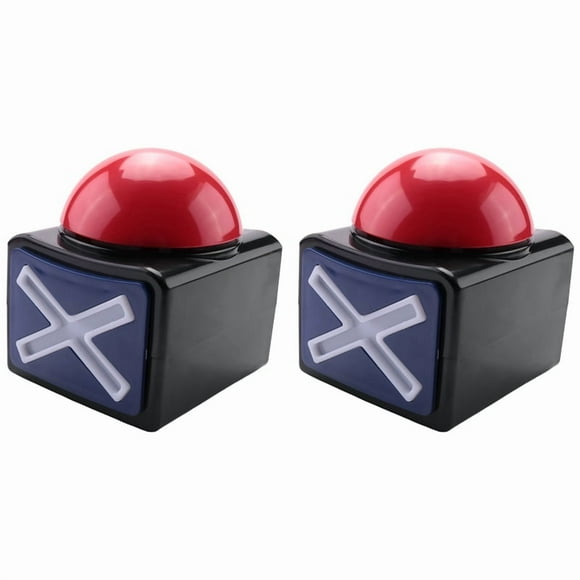 2PCS Game Answer Buzzer , Alarm Sound Play Button with Light Trivia Quiz Got Talent Toys