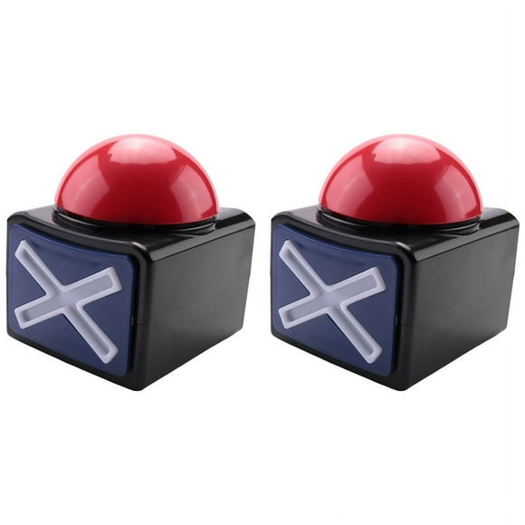 2PCS Game Answer Buzzer , Alarm Sound Play Button with Light Trivia Quiz Got Talent Toys