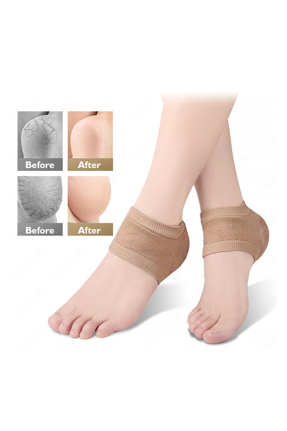 2PCS Gel Moisturizing Heel Socks Spa Sock For Foot Care Gel Heel Socks For Dry Cracked Dry Feet Skin Gel Heel Repair Socks Tools