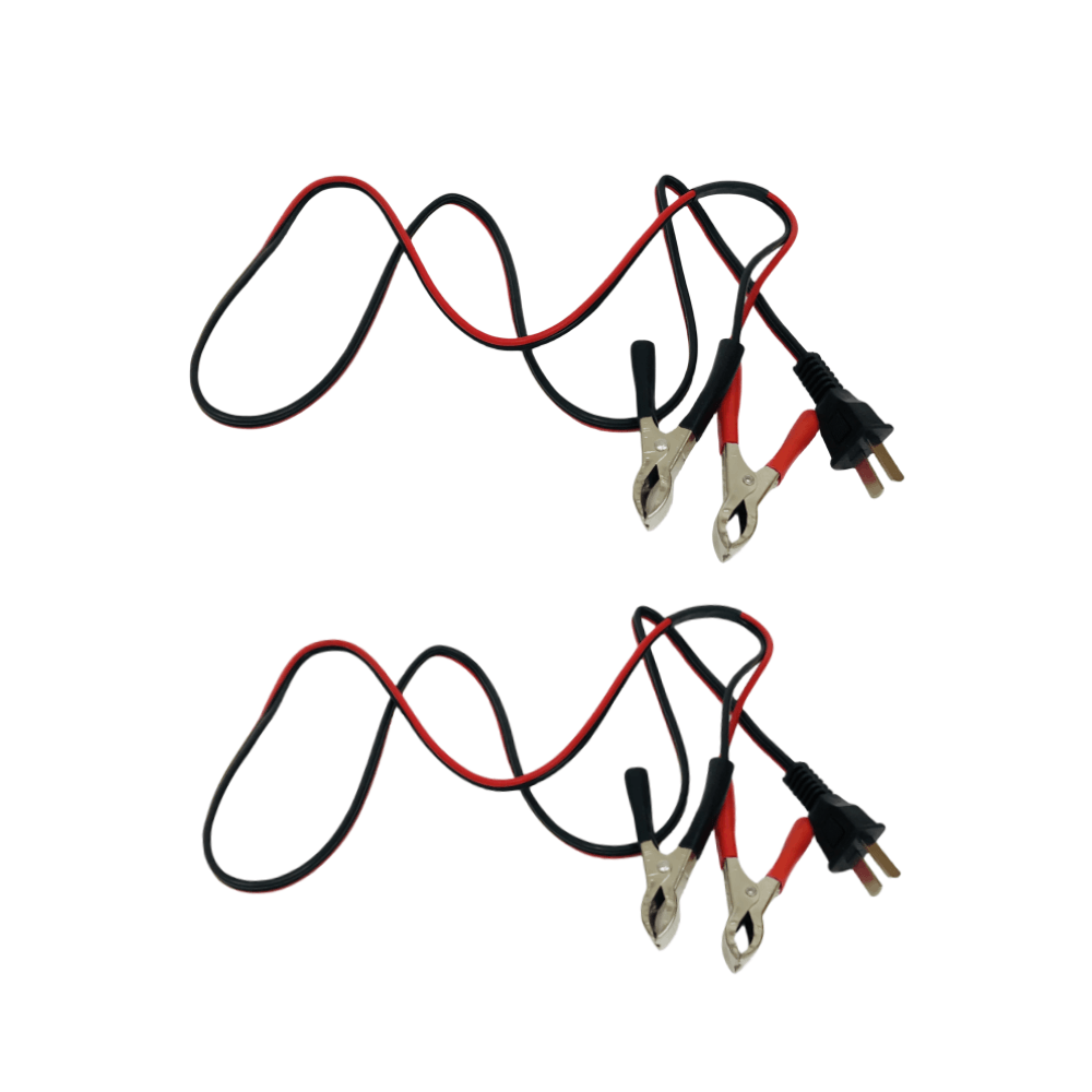 2PCS Generator DC 12V T-Type Plug Battery Charging Cables 40-inch Long For EU1000i EU2200i (excluding the latest Bluetooth model) EU3000i EM500 EM600 Replaces 32650-892-010AH 32660-894-BCX12H