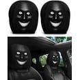 thumbnail image 1 of 2PCS Ghost Face Headrest Covers, Funny Halloween Car Decorations,Scary Face Printing Auto Seat Universal Elastic Models Headrest Protector Halloween Gifts, 1 of 5