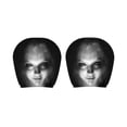 thumbnail image 1 of 2PCS Ghost Face Headrest Covers, Scary Face Printing Auto Seat Universal Elastic Models Headrest Protector, Funny Scary Headrest Covers for Cars Vehicles Trucks Daily Halloween Decor, 1 of 5