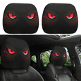 thumbnail image 1 of 2PCS Ghost Face Headrest Covers, Scary Face Printing Auto Seat Universal Elastic Models Headrest Protector (Style-J), 1 of 8