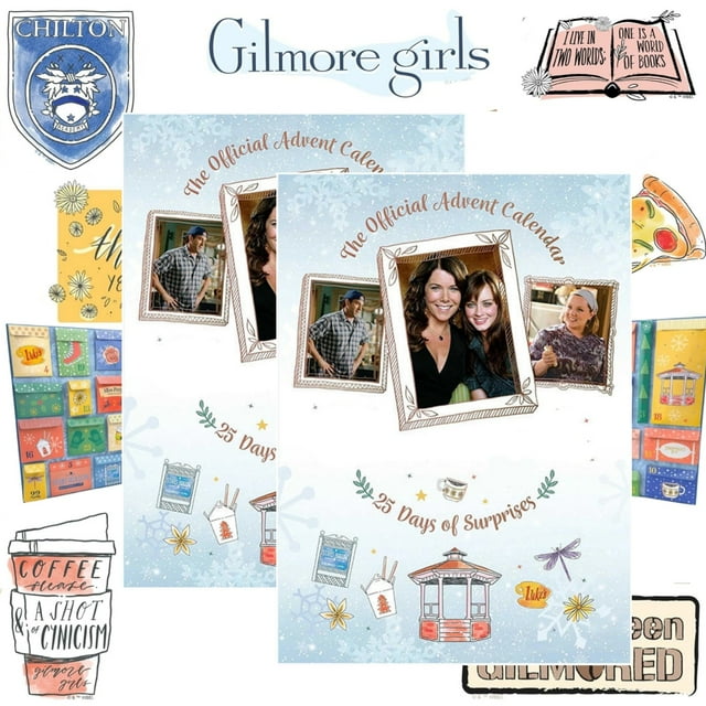 2PCS Gilmore Girls Advent Calendar 2024, 25 Day Christmas Countdown