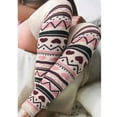 2PCS Girls Ladies Women Christmas Warm Thigh High Over The Knee Socks
