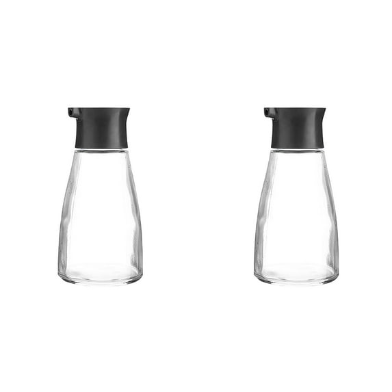 2PCS Glass Cruet Dispenser 4.73 OZ for Olive Oil Vinegar Soy Sauce,Kitchen Cooking Barbecue Oil Vinegar Bottles,Durable Liquid Dispenser for Salad Dressing,for Kitchen Countertop Organization