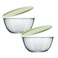 thumbnail image 1 of 2PCS Glass Mixing Bowls Large Glass Bowl With Lid Clear Bowl Glass Serving Bowl Glass Cooking Bowls For Kitchen Bread Storage Dishwasher Freezer And Oven Home Decor Easy To Use, 1 of 9