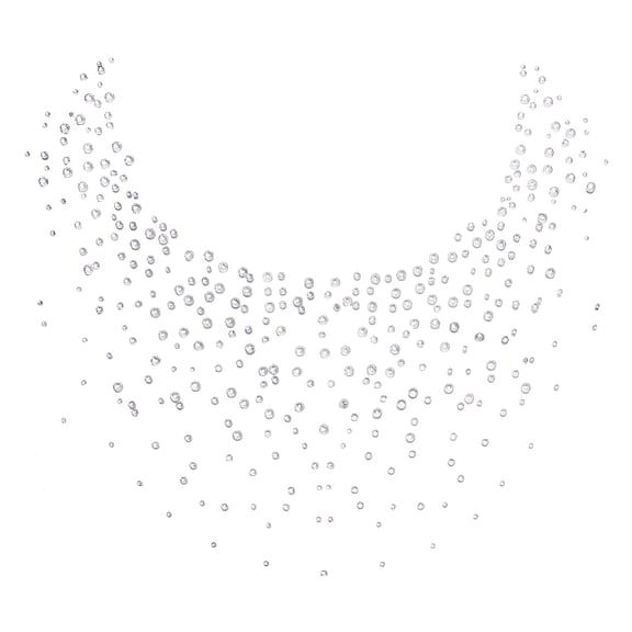 2PCS Glitter Rhinestone Iron on Transfers Clear Rhinestone Hot Fix Appliques Rhinestones Decals Hot Melt Sparkle Flat Round Rhinestones Patches