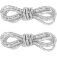 thumbnail image 1 of 2PCS Glitter Rhinestone Shoe Laces, Silvery Sparkly Drawstring Cords for Sneakers, Hoodies, Sweatpants & Bags, Round Bling Shoe Laces Replacement, 1 of 8