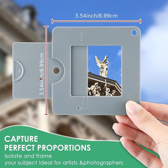 2PCS Golden Ratio Viewfinder for Artists - Portable Fibonacci Composition Guide Tool, Drawing Reference for Artists, Portable Drawing Tool|Fibonacci Composition Guide|D