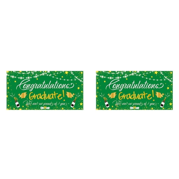 2PCS Graduation Season Background Cloth Party Banner Photo Atmosphere Decoration 150X90cm Banner Home Decor