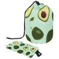 2PCS Green avocado Travel Cosmetic Bag Your Ultimate Makeup Organizer