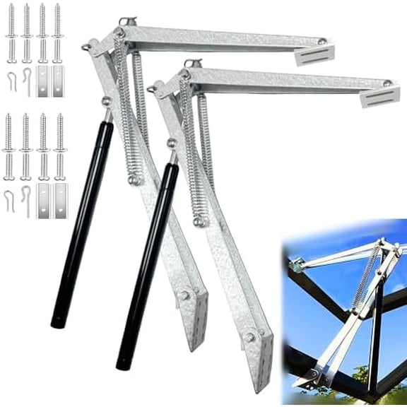 2PCS Greenhouse Window Opener, Auto Vent Opener, Solar Sensitive Automatic Roof Vent Opener, Solar Heat Hothouse Roof Vent Kit, Greenhouse Supplies, Dual Spring Up to 30lbs$$Garden & Patio