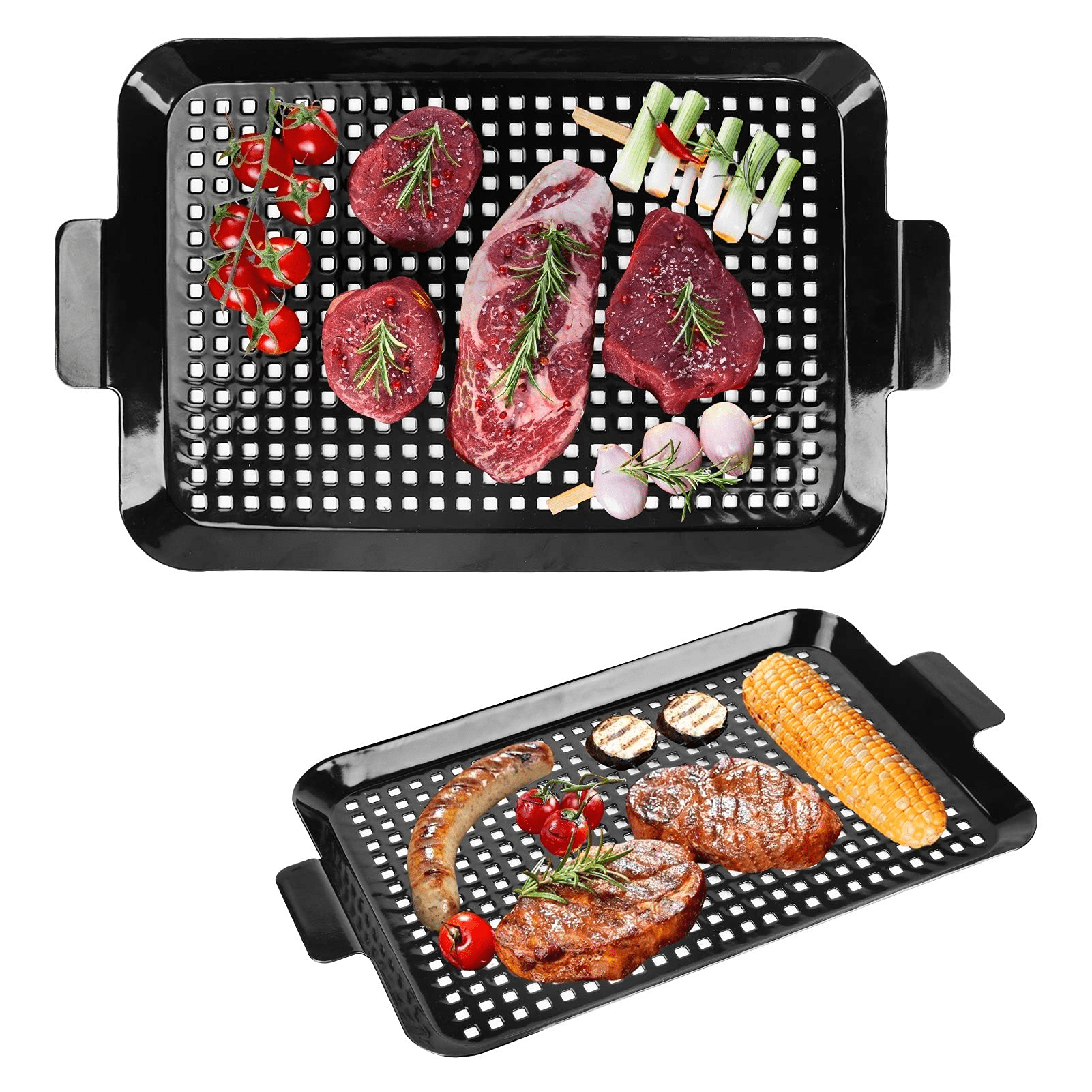 Grill Xpert Grill Topper for Outdoor Grill (4 Pack) - Disposable Grill Topper - Grill Mesh - 14x11 inch Meat and Vegtable Disposable Grill Grates, Sil