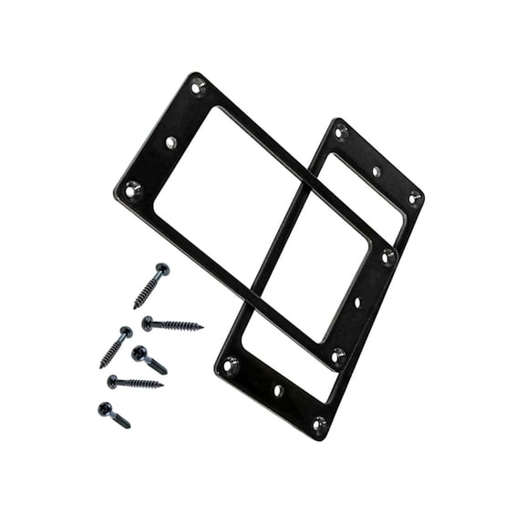 Set of 2 Metal Electric Guitar Pickup Frames Flat Humbucker Rings Mounts for Electric Guitars Humbuckers and Pickup Use