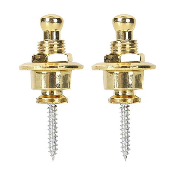 2PCS Guitar Strap Security Locks Strap Buttons Guitar Hardware Straps Locks Guitars Pins for Electric Guitars Bass