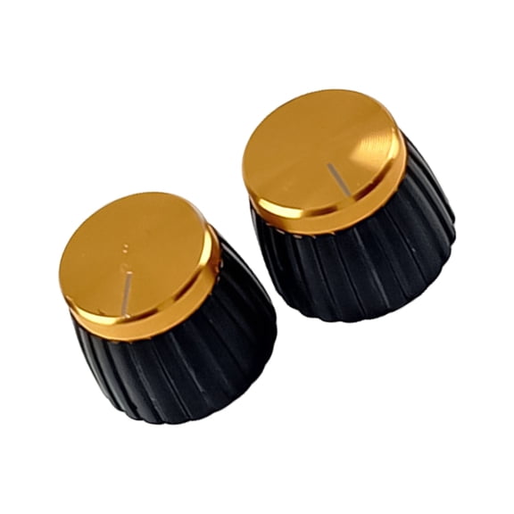 2PCS Guitar String Post Caps Precisions Machined Potentiometers Comfortable Textured Surfaces for Enhancing Playabilitys