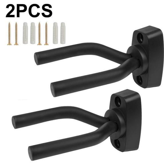 2PCS Guitar Wall Mount Guitar Hanger Hook Holder Wall Mount for Acoustic Electric Guitar Bass Banjo Mandolin