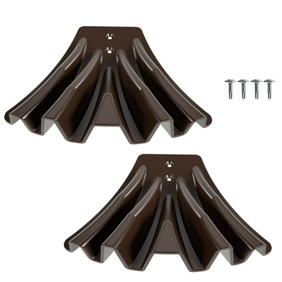 2PCS Gutter Downspout Diverter, Gutter Downspout Extensions for Rainwater Dispersal, Rain Gutter Disperser Brown,2 x gutter downspout diverter,Brown