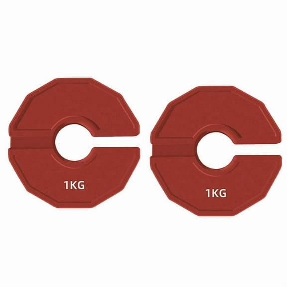 2PCS Gym Micro-Type Plates Dumbbell Fractional Weight Plate Rubber Fractional Weight Plates Add-on Aperture 35mm 1.0KG,2 * barbell plate