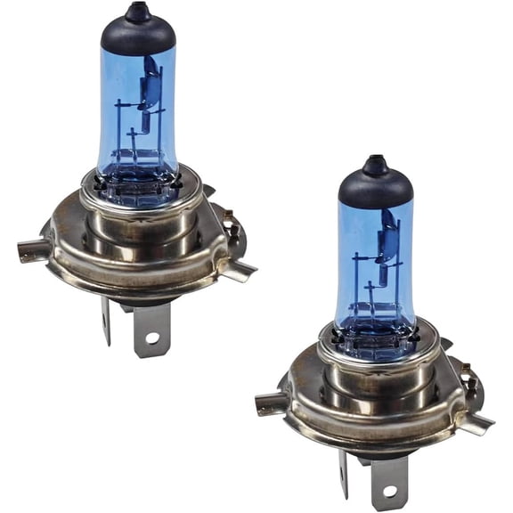 2PCS H1 Car Halogen Bulbs, 12V 100/90W White Bright High/Low Beam Automotive Fog Light Xenon Bulbs, Universal Plug and Play Headlight Halogen Capsule Lamp Replacement Accessories for Most Car (H4)