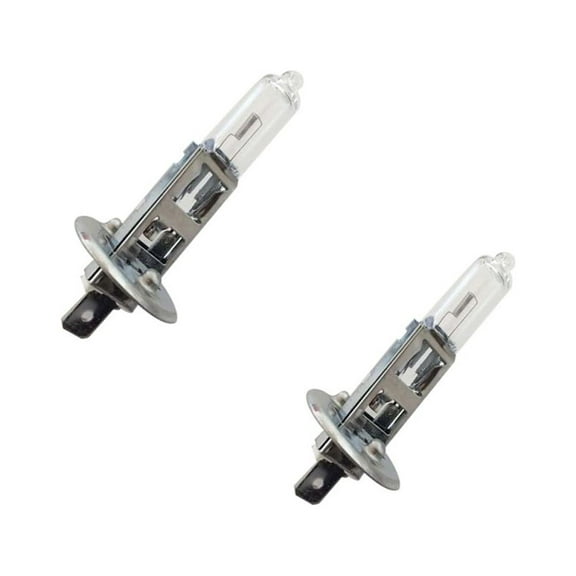 2PCS H1 Halogen Headlight Bulbs 12V 55W 5000K Quartz Glass 1600LM High Brightness White Light Energy Saving Long Life Easy Install for Car Truck SUV Night Driving Replacement
