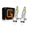 thumbnail image 1 of 2PCS H1 LED Headlight Bulb Conversion Kit High Low Beam 100W 6500K Super White, 1 of 10