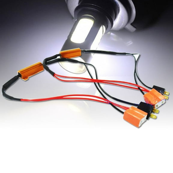 2PCS H7 Dedicated Decoder Decoder Resistance 50W For Headlight Car Light Blub