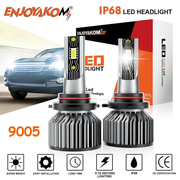 2PCS HB3 9005 LED Bulbs For Oldsmobile Alero 1999-2004 12000LM 6000K Brighter White Car Lamp, 9005 LED Headlight Bulbs High Beam Replace
