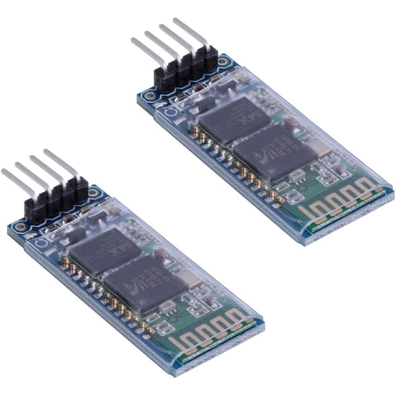 2PCS HC-06 Wireless Bluetooth Serial Module, UART Communication Transceiver Board for DIY Electronics and Arduino Projects