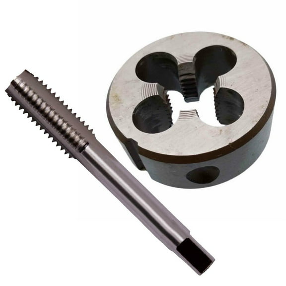 2PCS HSS M13 x 1.5mm Right Hand Tap and Die Metric Thread Metalworking Tool