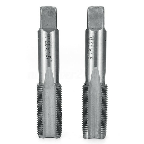 2PCS HSS Metric Taper & Plug Tap Right Hand Thread M-12 M16 18 M20 1.5mm Pitch Thread Metric Plug Drill Bits Cutting Tools