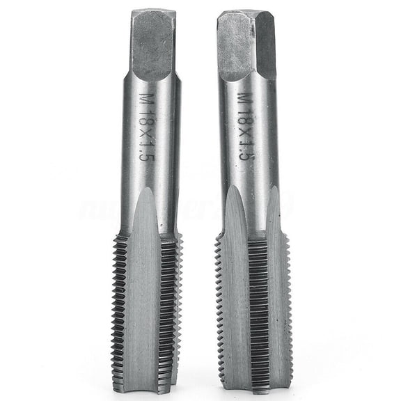 2PCS HSS Metric Taper & Plug Tap Right Hand Thread M-12 M16 18 M20 1.5mm Pitch Thread Metric Plug Drill Bits Cutting Tools