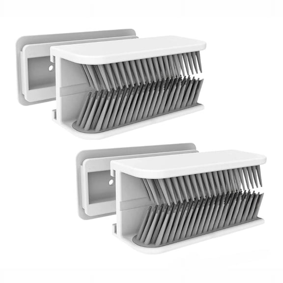 2PCS Hair Catcher Grabs Traps Shed Hair in Shower Wall-Mounted Protects Shower Drain Drain Hair for Shower Wall,2 * Bathroom Hair Collector,White