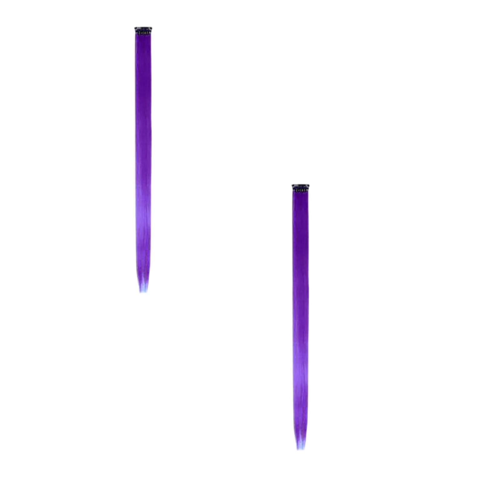 2PCS Hair Extensions Colored Hair Extensions,MultiColors Party