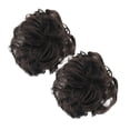 2PCS Hair Extensions Curly Bun Extension Messy Hair Piece Scrunchie