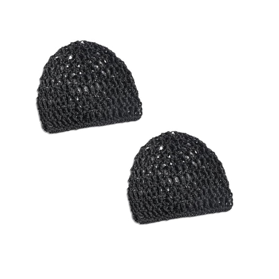 2PCS Hair Wrap Elastic Crochet Hair Net Soft Breathable Mesh Hair Wrap Net For Silk Hair For Sleeping Long Straight Curly Hair 14X18Cm Utility