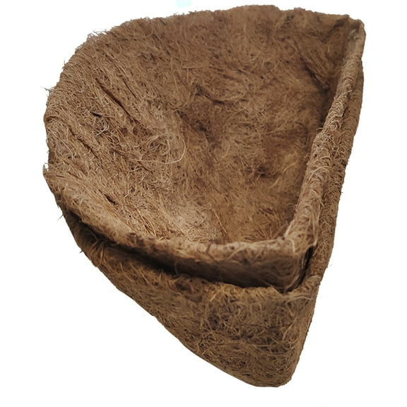 2PCS Half Round Hanging Basket Liners Replacement Coco Liner for Hanging Basket Wall Flower, 100% Natural Coconut Fiber Plant Basket Liner for Garden Planter Flower Pot (20 inch)